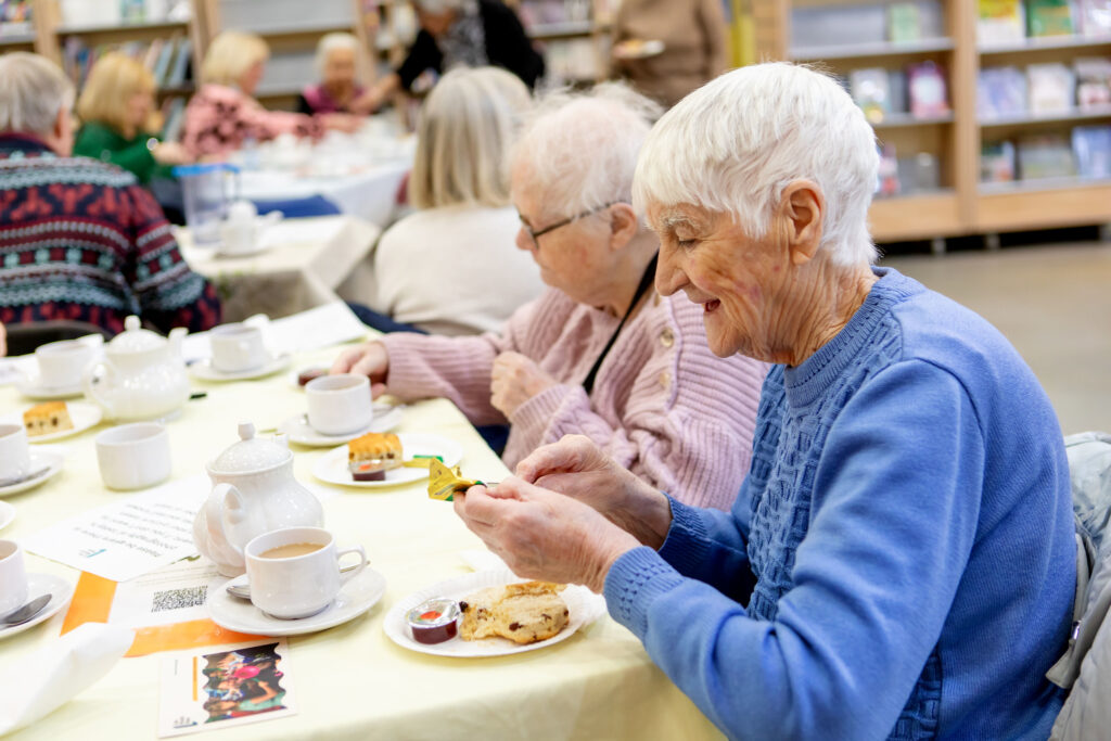Participants at Chatham Library Songs & Scones, January 2026