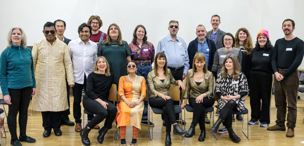 Group photo of Innervision Musicians, Guides and Live Music Now staff